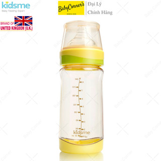 Bình Sữa Cổ Rộng Kidsme Nhựa PPSU 240ML Cho Bé 6M+