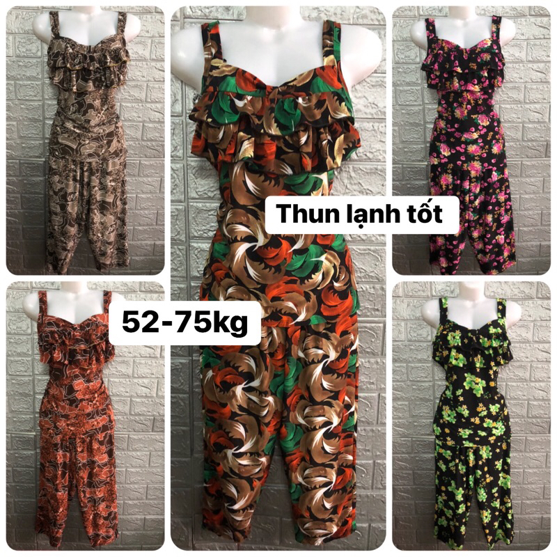 Bigsize (52-75kg) Đồ bộ quần lửng ống túm