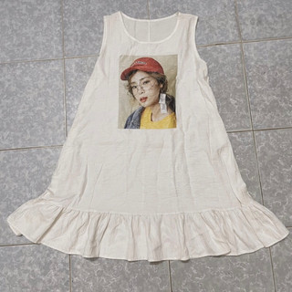 pass đầm babydoll đuôi xoè ulzzang freesize trắng