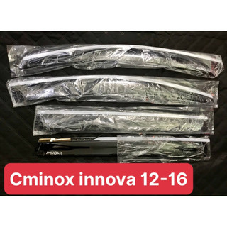 Bộ 4 vè che mưa chỉ mạ inox xe toyota innova đời 2006 đến 2015 phom cũ