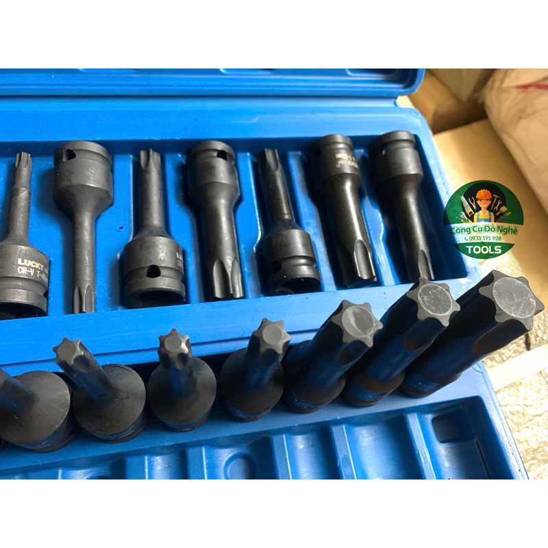 Khẩu đầu tuýp 1/2 ra đầu bông hoa thị đủ kích cỡ