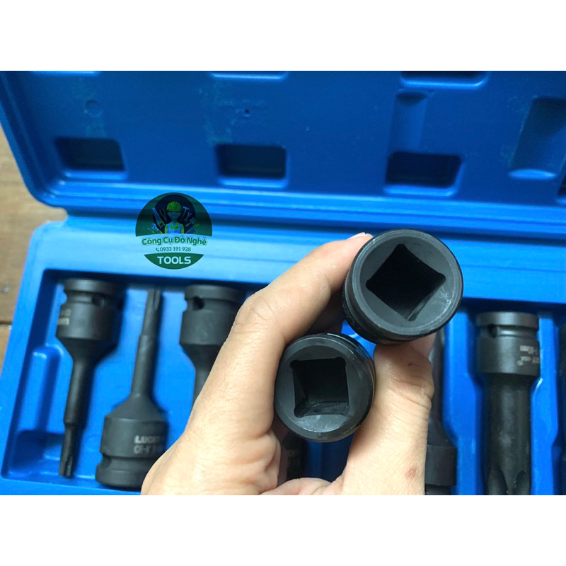 Khẩu đầu tuýp 1/2 ra đầu bông hoa thị đủ kích cỡ