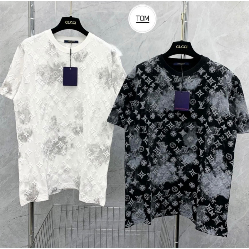 Áo Phông LV Full In Chuyển Nhiệt 5D Cực Hottrend - Áo Thun Nam Nữ LV Full Chất Liệu Cotton Co Giãn 4 Chiều