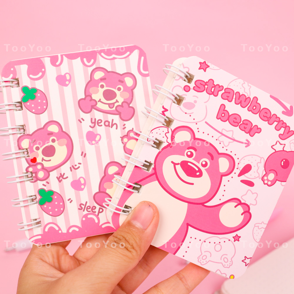 Sổ lò xo Gấu dâu Lotso bỏ túi dễ thương cute TooYoo BK00161