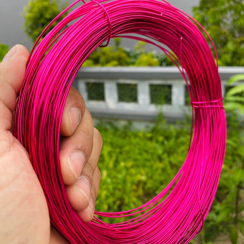 Dây nhôm mạ màu làm bonsai handmade, cuộn 100Gr Size 1mm sieure
