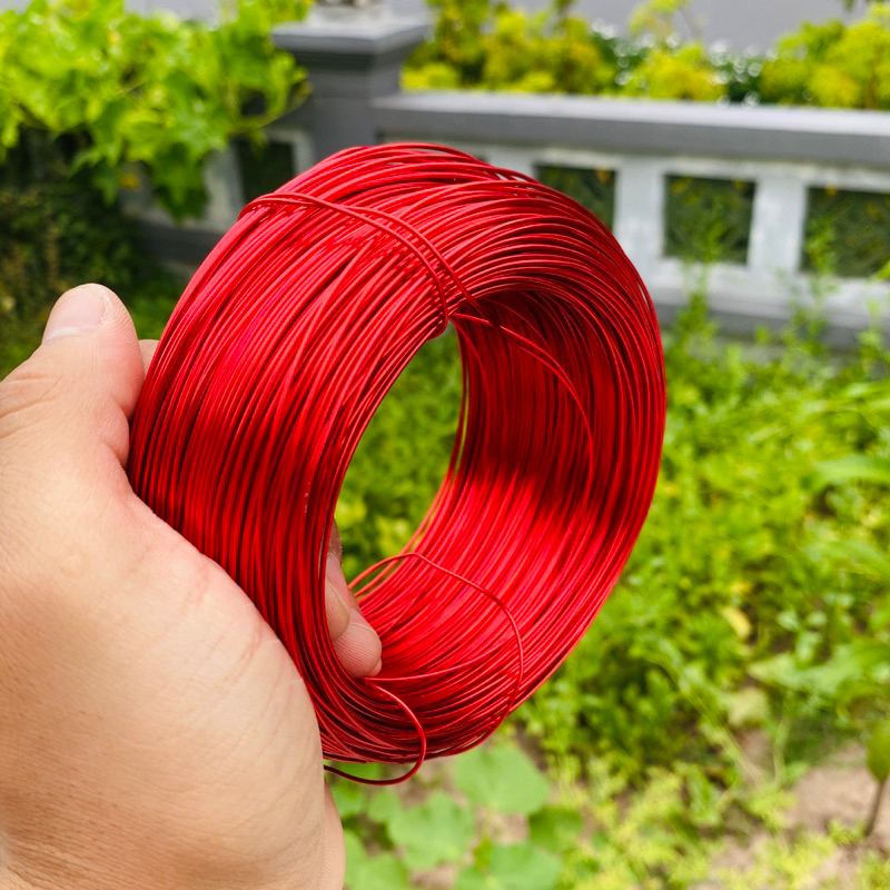 Dây nhôm mạ màu làm bonsai handmade, cuộn 100Gr Size 1mm sieure