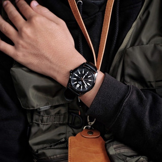Đồng hồ nam dây da Casio MTP VD02BL