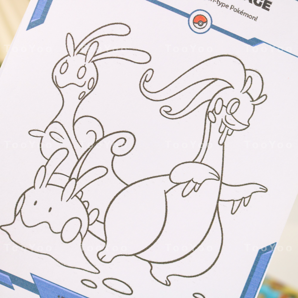 Sổ lò xo tô màu Pokemon dễ thương cute TooYoo BK00190
