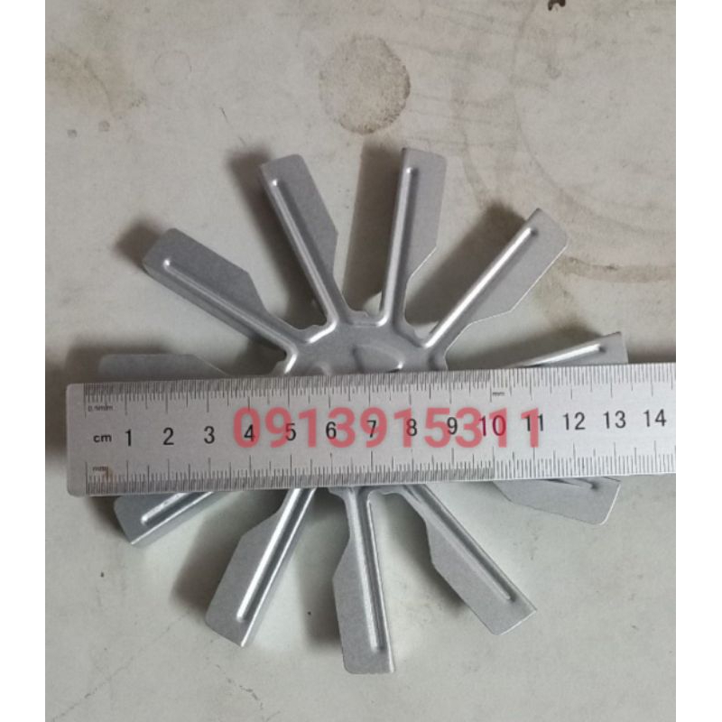 Cánh quạt tản nhiệt lò nướng thủy tinh ,nồi chiên không dầu dài 13.5cm