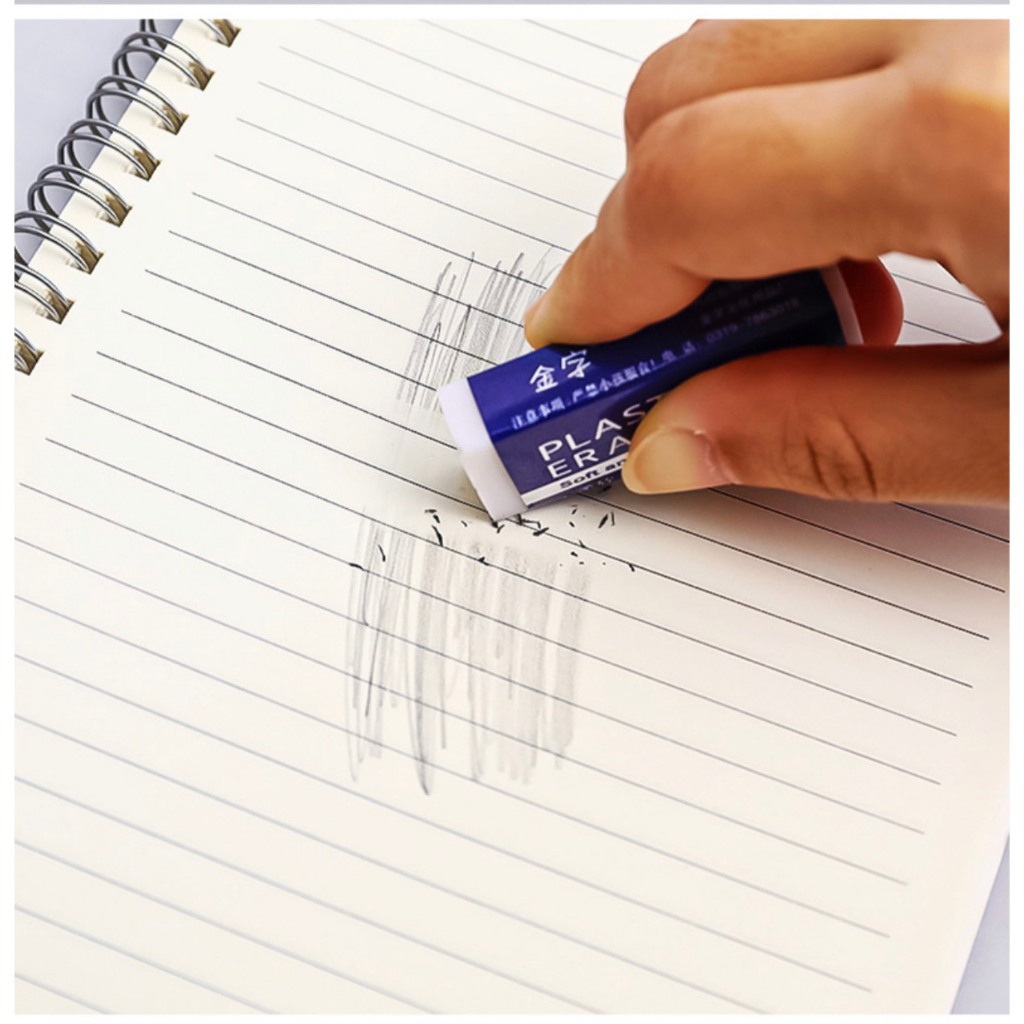 Tẩy bút chì 2B hình chữ nhật siêu sạch, gôm tẩy bút chì thiết kế đơn giản dành cho học sinh