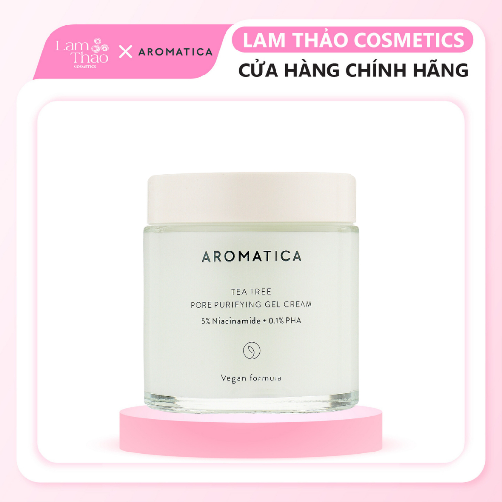 Kem Dưỡng Dạng Gel Chiết Xuất Tràm Trà Aromatica Tea Tree Pore Purifying Gel Cream 100ml