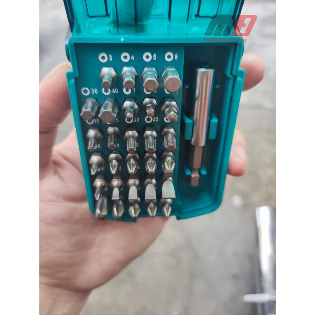 Bộ 30 mũi bắt vít 25mm TOTAL / TACSD10306 /