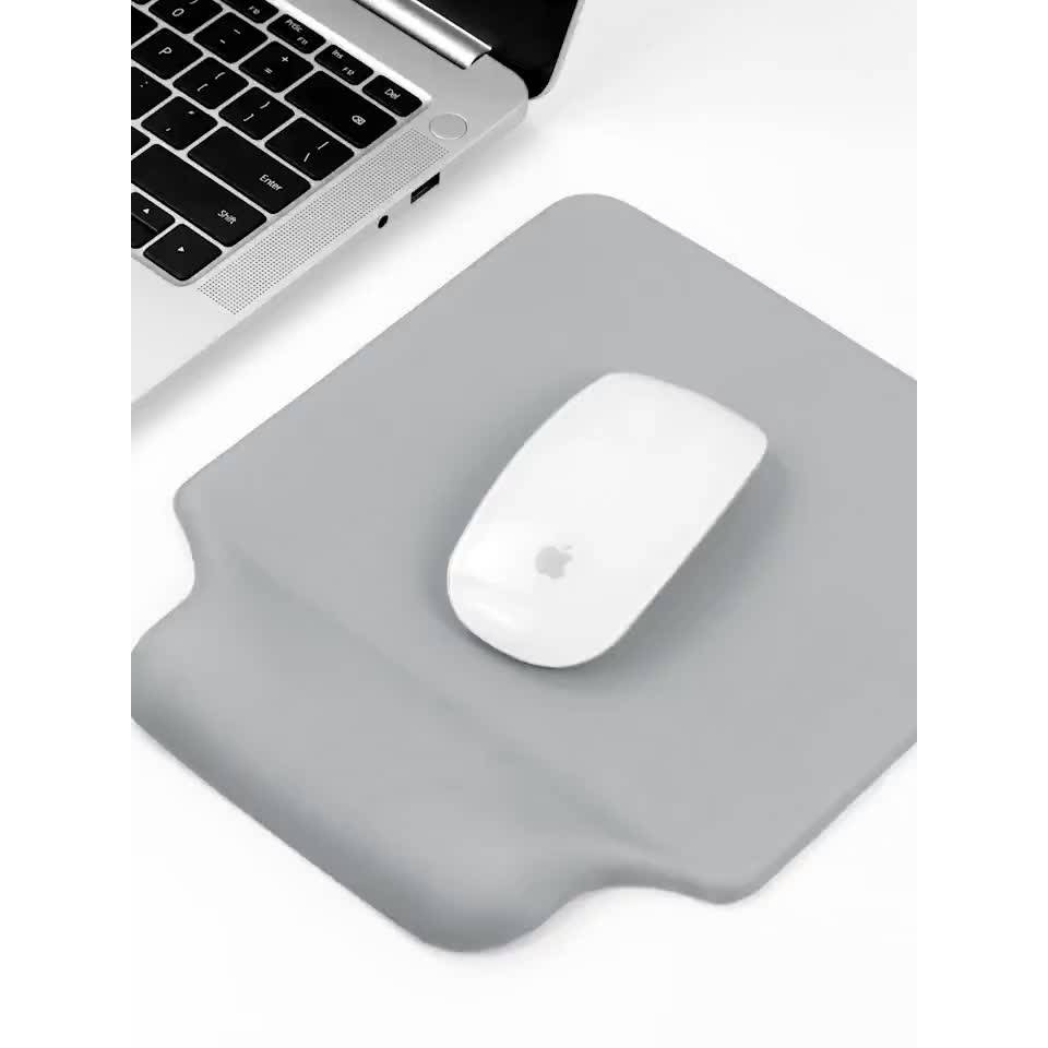 Lót chuột (Mouse Pad) Silicon 3D, bàn di chuột kiêm có đệm đệm kê tay 2 in 1 tiện lợi Boona