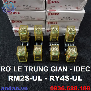 Rơ le trung gian idec rm2s-ul , ry4s-ul dc24v, ac220-240v