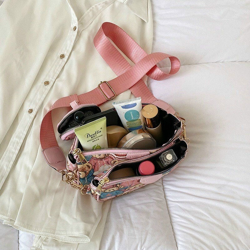 Túi gấu 3in1 nữ thời trang YUKIHOUSE phong cách trẻ trung hiện đại