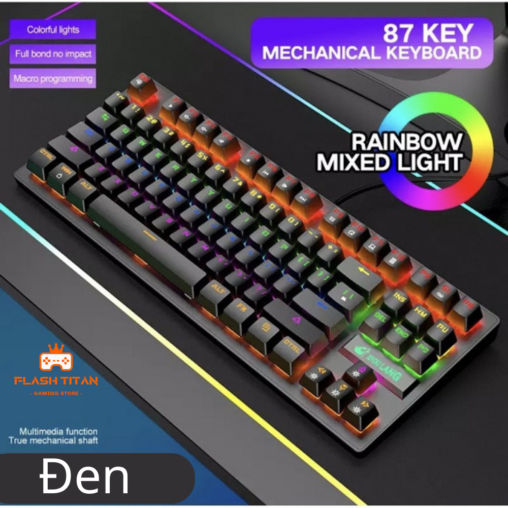 Bàn phím Cơ TKL K2 PRO Phiên Bản 2023 - Trục Cơ Blue Switch - Bàn phím máy tính gaming có dây - 10 Chế Độ led Khác Nhau | BigBuy360 - bigbuy360.vn