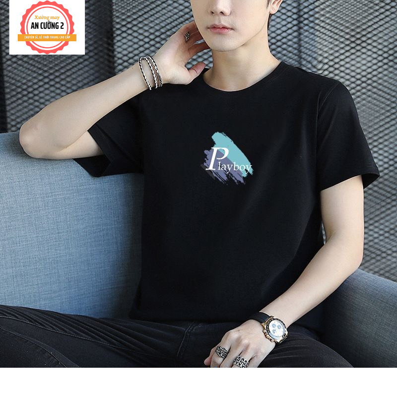 Áo thun nam, áo phông nam tay ngắn cổ tròn chất cotton, dày dặn thoáng mát  ATC18 - Xưởng may An Cường 2