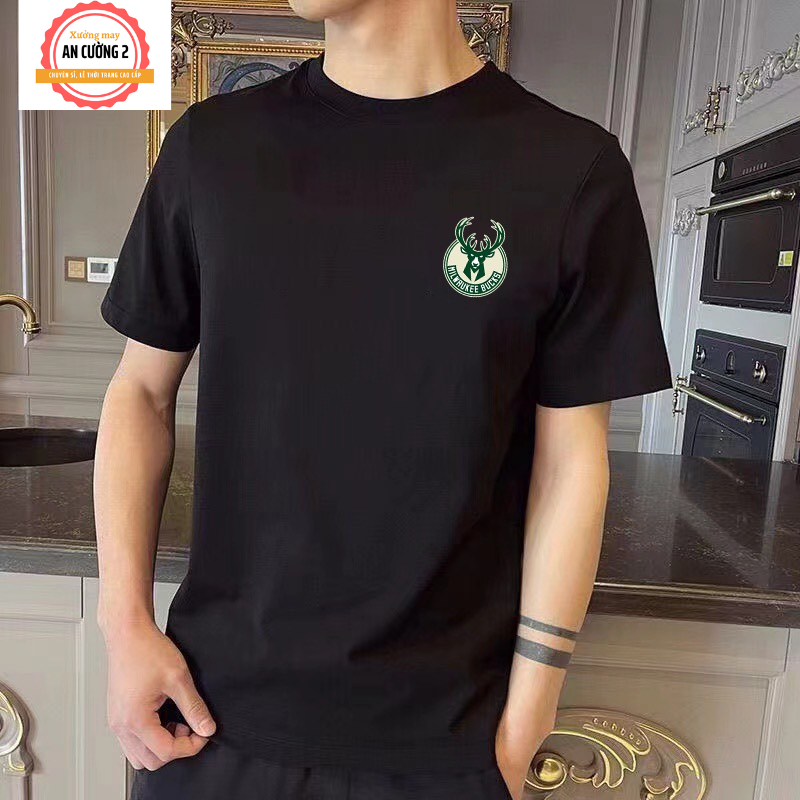 Áo thun nam, áo phông nam tay ngắn cổ tròn chất cotton, dày dặn thoáng mát  ATC20 - Xưởng may An Cường 2