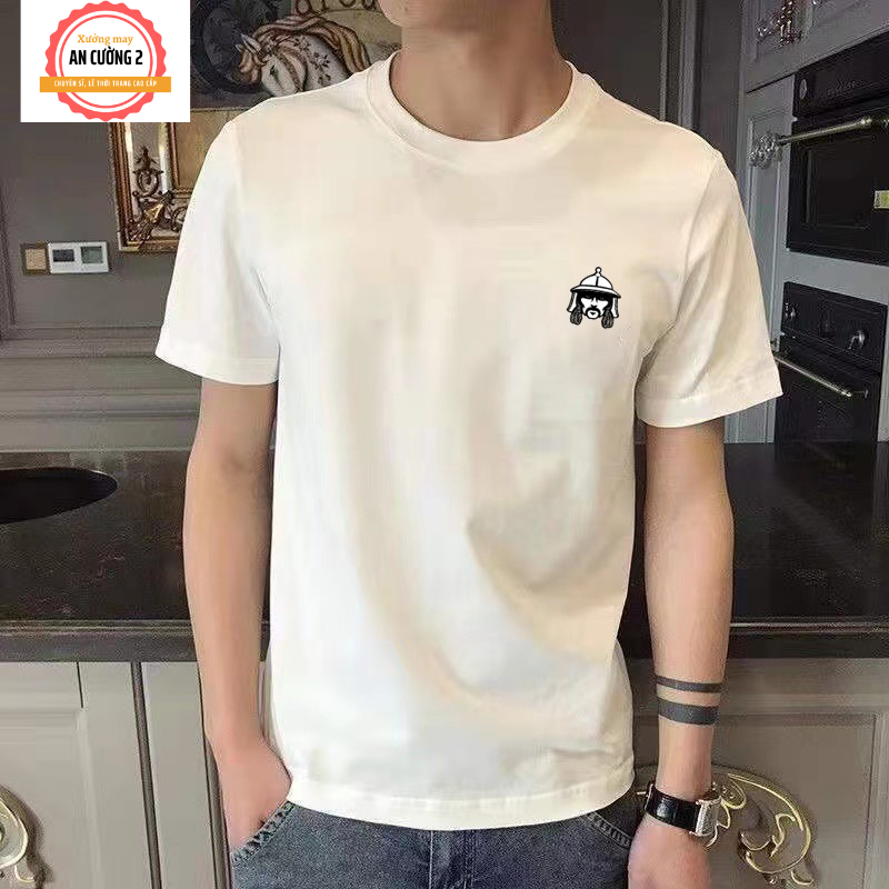 Áo thun nam, áo phông nam tay ngắn cổ tròn chất cotton, dày dặn thoáng mát ATC21 - Xưởng may An Cường 2