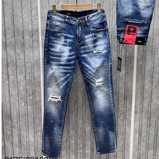 quần bò jean nam dài xanh rách kiểu vẫy sơn đẹp cá tính hot,chất jean co giãn tốt chuẩn shop