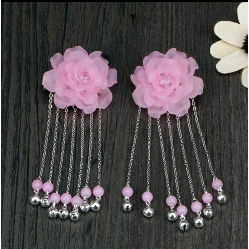 Đôi hoa cài mấn hầu đồng cài tóc