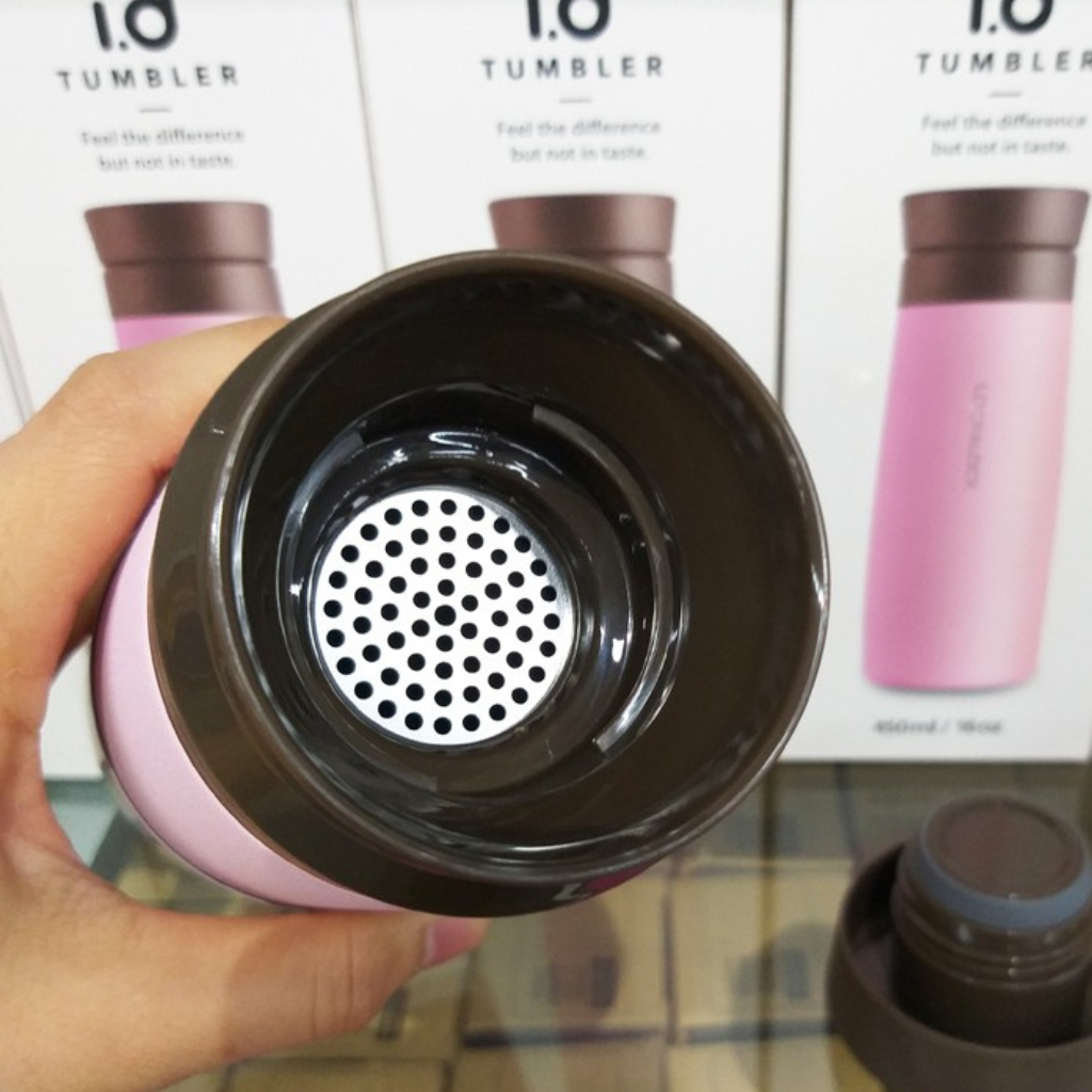 Bình Giữ Nhiệt 450ml Macaron Tumbler LOCK&LOCK LHC4230 - 3 màu đa dạng - Chât liệu thép không gỉ