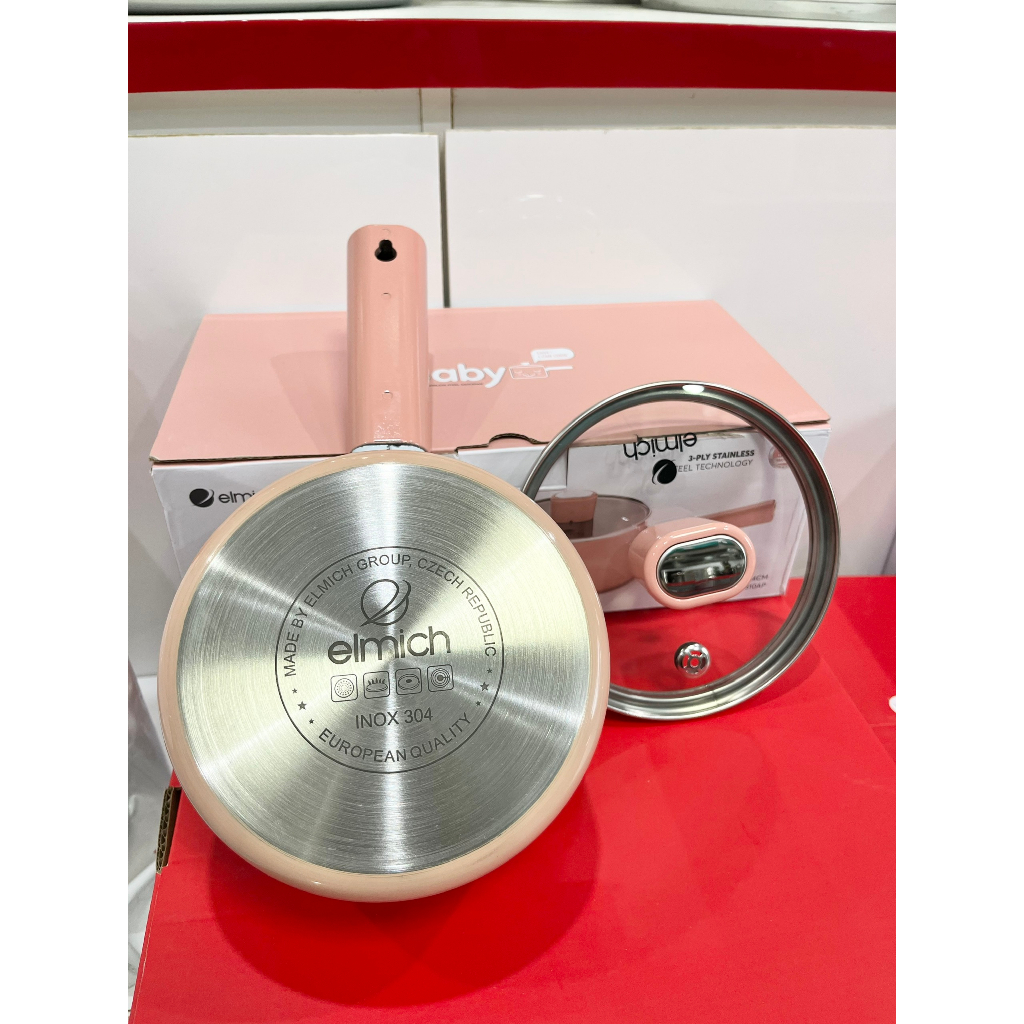 Quánh inox nguyên khối Elmich Baby EL 2510AP size 14cm
