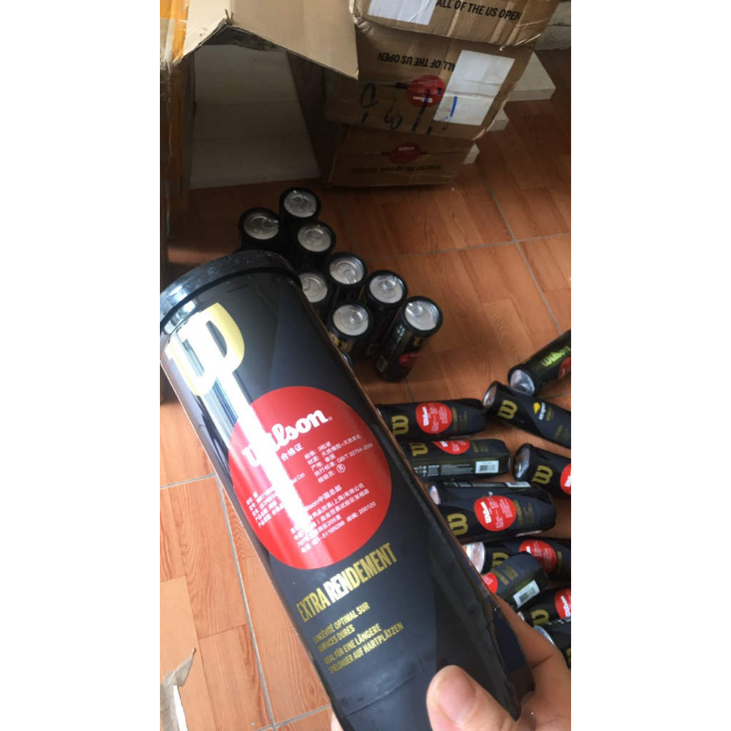 BÓNG TENNIS WILSON US ĐEN HỘP 3 BÓNG