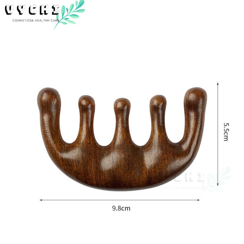 Lược Gỗ Đàn Hương Masage Da Đầu, Đả Thông Kinh Lạc Chuyên Dùng Trong Spa
