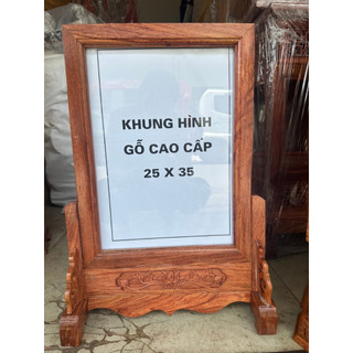 Khung ảnh thờ trơn cao cấp, khung hình bàn thờ gỗ hương -Nhiều cỡ