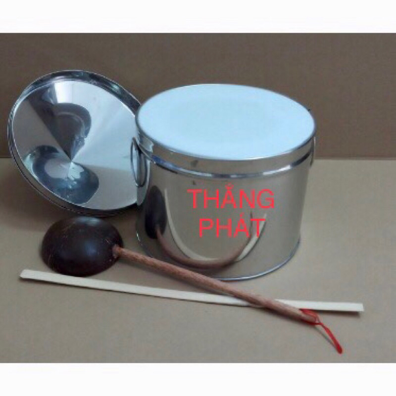 Nồi tráng bánh cuốn,bánh ướt inox 304 size lớn34cm-36cm-40cm( tặng kèm cây dích bánh và gáo dừa)