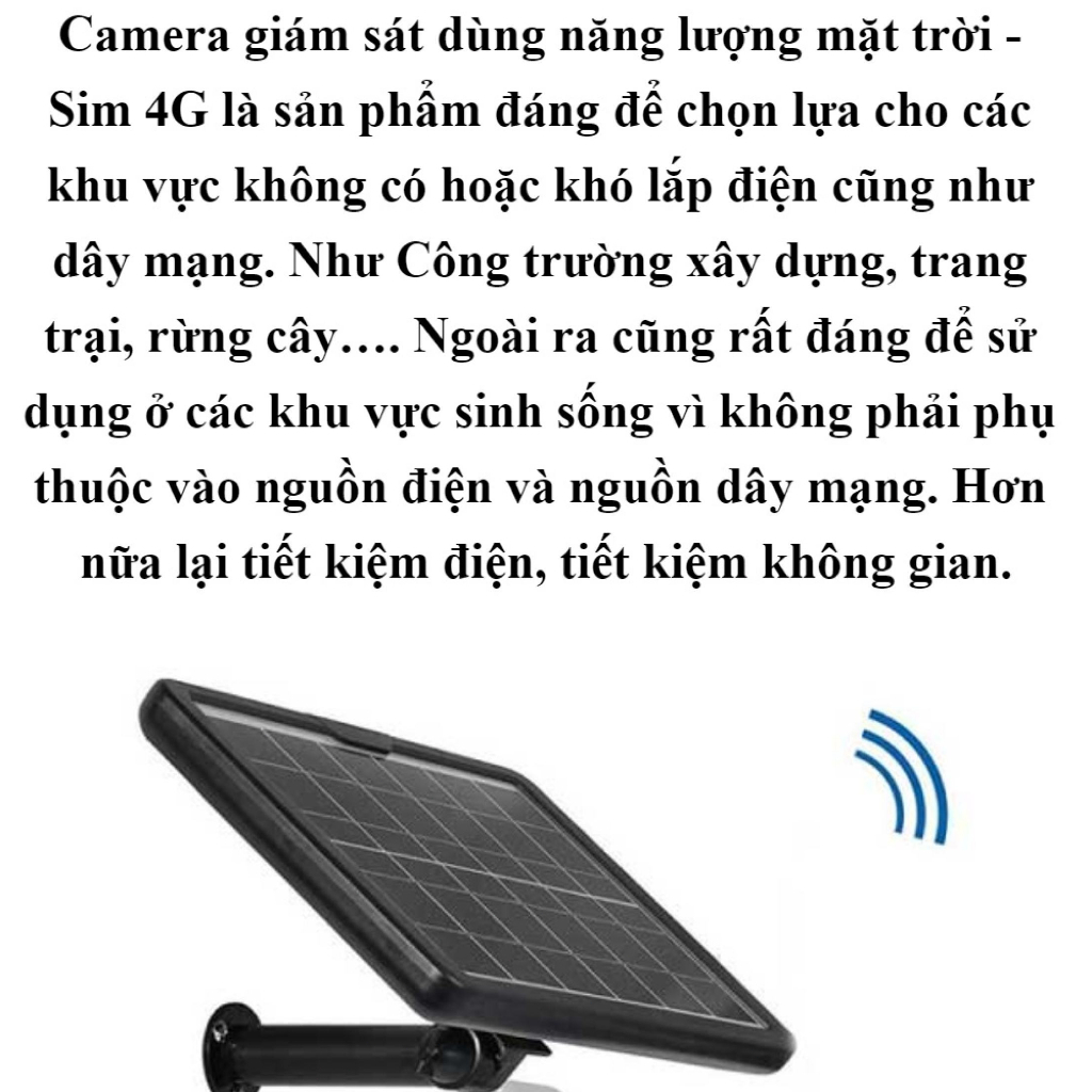 T01 Camera Giám Sát Ngoài Trời -Và Năng Lượng Mặt Trời Không Dây