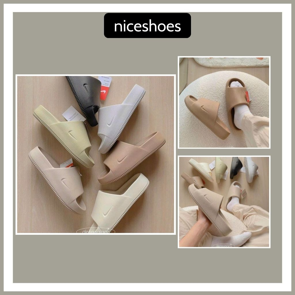 Dép Bánh Mì Nam Nữ, Dép Nike_Calm Side Đi Siêu Êm Và Bền Hàng Cao Cấp - Niceshoes
