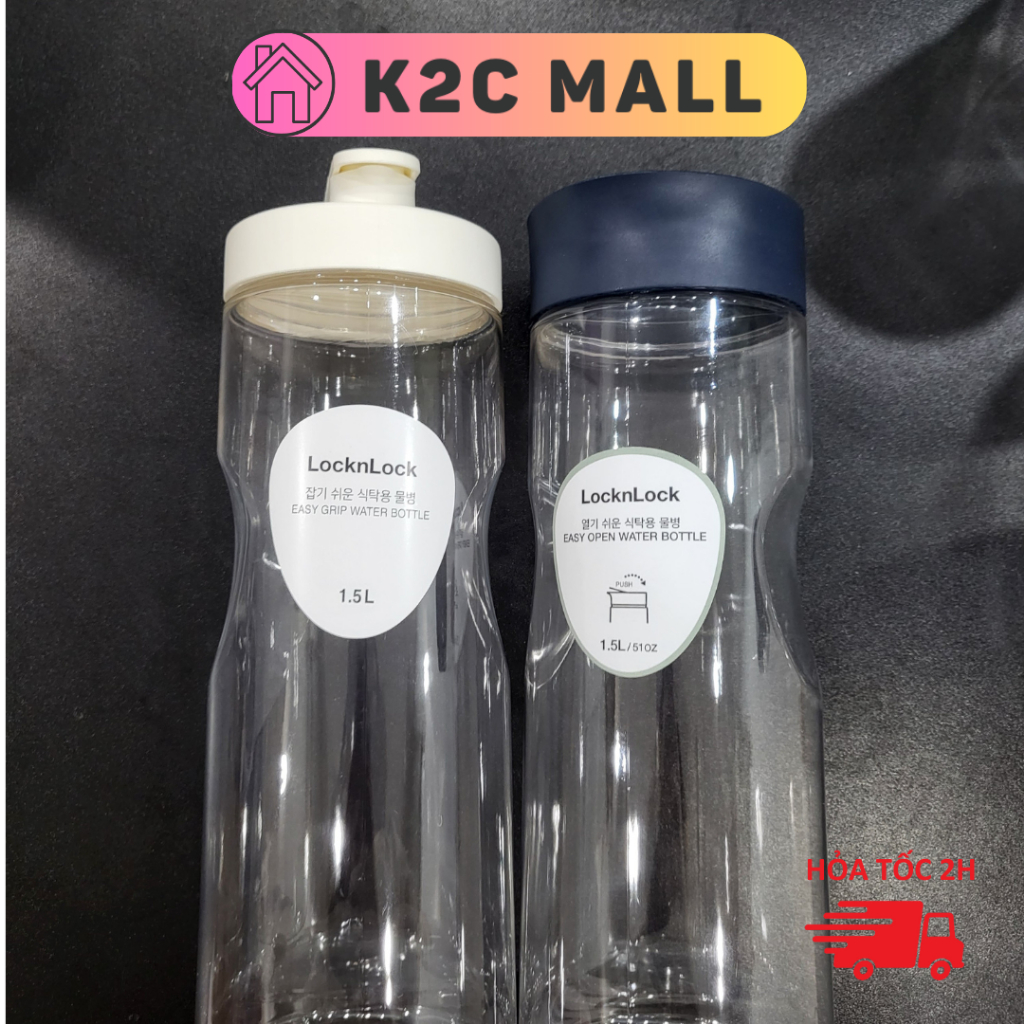 Bình Nhựa Đựng Nước LocknLock Nắp Bật, bình nước tủ lạnh Lock&Lock Easy Grip HAP813 [1.2L] HAP814 [1.5L] - K2Cmall | BigBuy360 - bigbuy360.vn