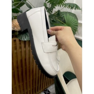 Giày đế đốc nữ 3cm oxford nữ chât da mềm mã v236