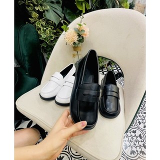 Giày đế đốc nữ 3cm oxford nữ chât da mềm mã v236