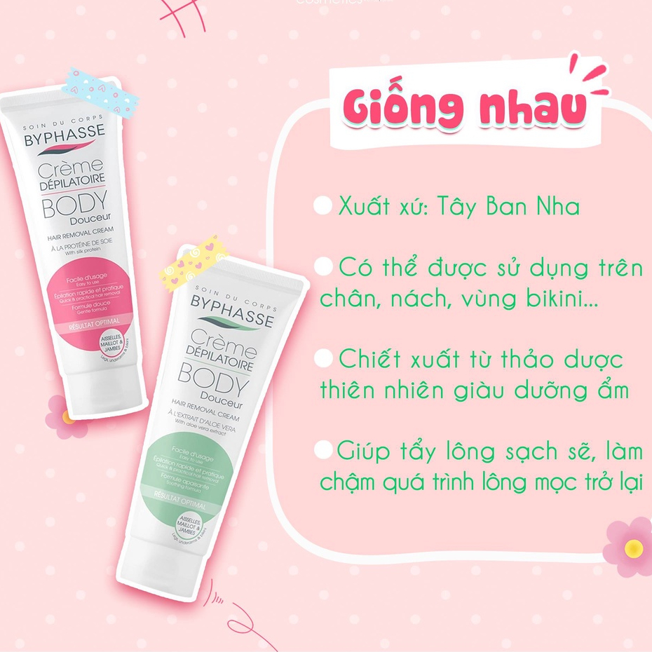 Kem Tẩy Lông Byphasse Hair Removal Cream