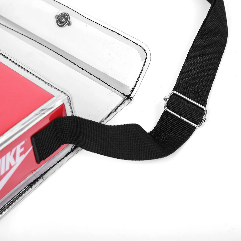 Túi Chéo thời trang Custom Color Bag Chất liệu Plastic cùng form có họa tiết in bên trong 1 ngăn chính và dây đa