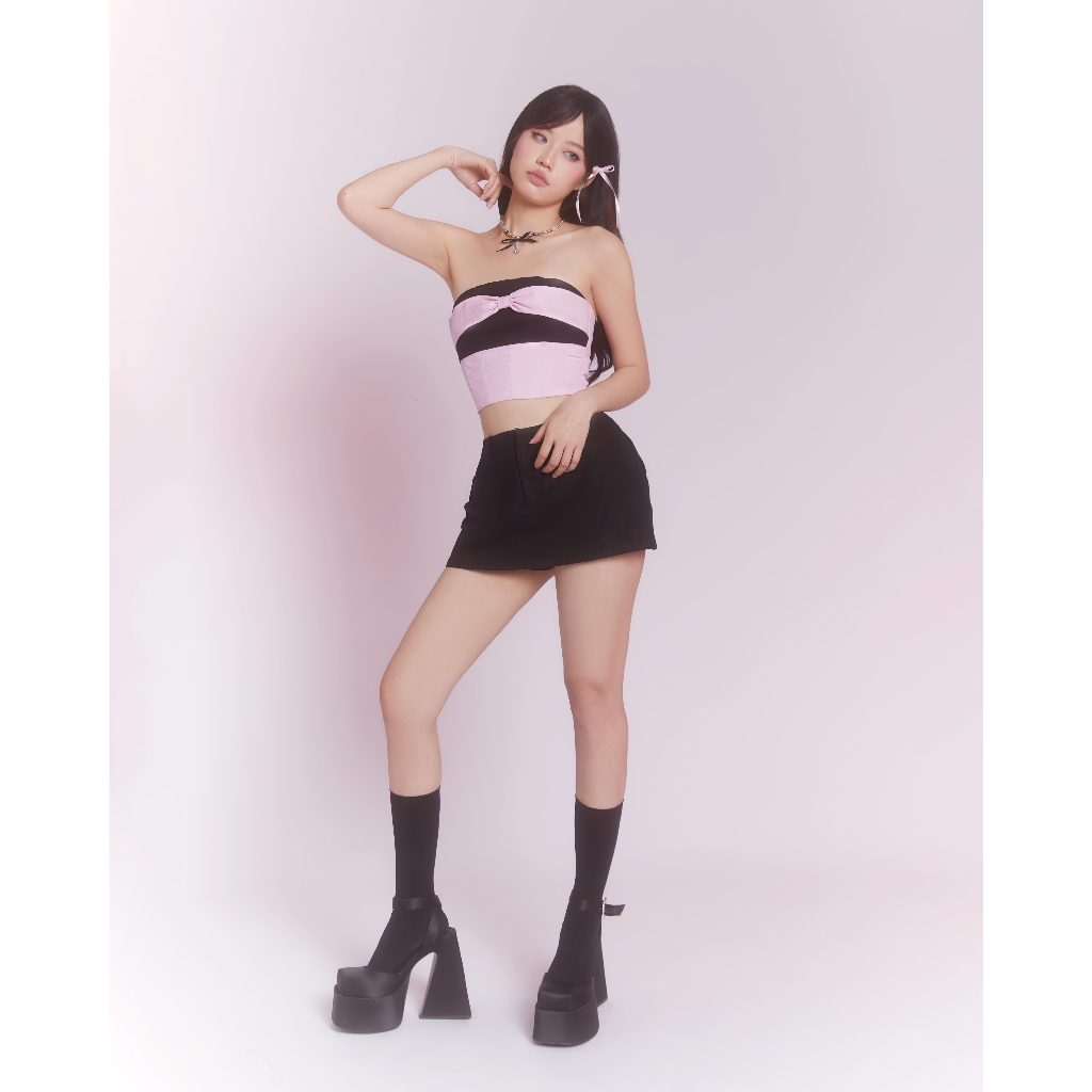 Áo ống thiết kế phối nơ | BLACKPINK TOP - CLÉLIE