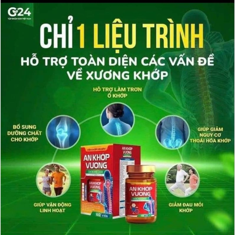 AN KHỚP VƯƠNG  1 hộp/60 viên