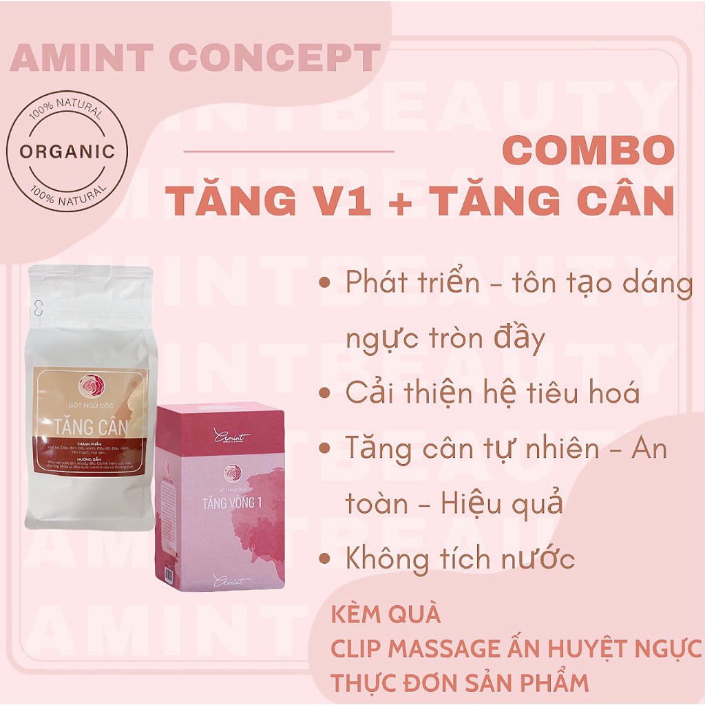 COMBO TĂNG VÒNG1 - TĂNG CÂN (kèm quà xinh - các tips upsize)