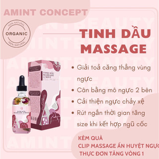 TINH DẦU MASSAGE NGỰC AMINT (kèm quà + clip massage ấn huyệt ngực)