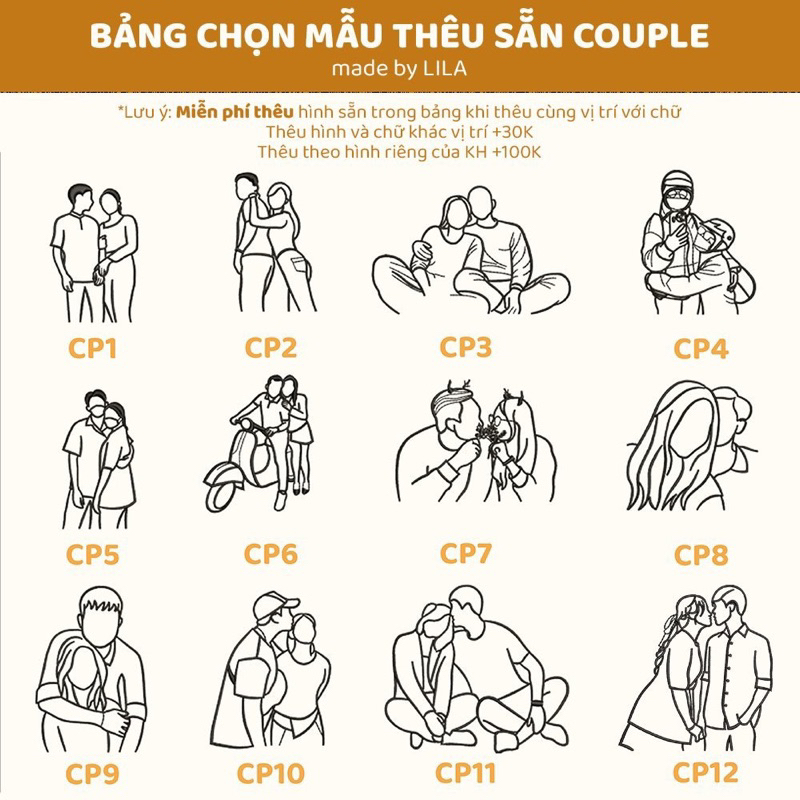 Thêu thêm hình có sẵn