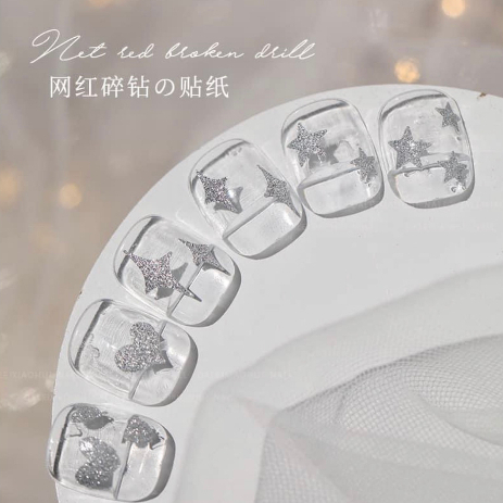 Sticker dán móng tay nhũ Flash