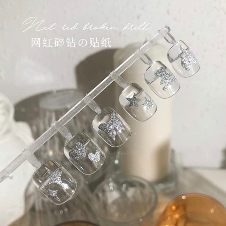 Sticker dán móng tay nhũ Flash