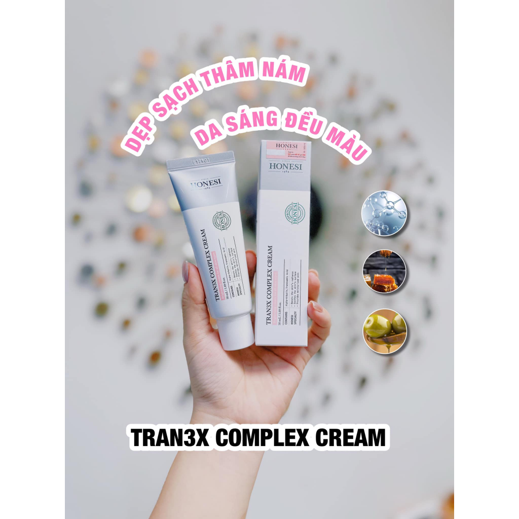 Kem Giảm Nám Tàn Nhang Honesi Tran3x Complex cream Mờ Nám