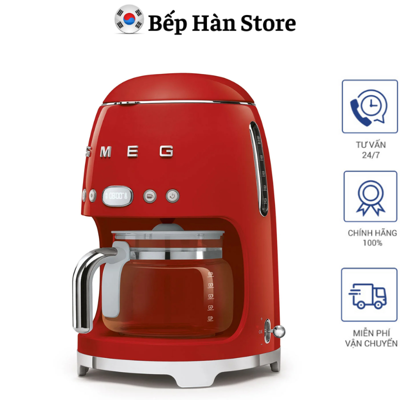 Máy Pha Cà Phê SMEG DCF02, Máy Pha Cafe, Phong Cách Cổ Điển, Sang Trọng, Nhập Đức, BH 12 Tháng, Bephan_19