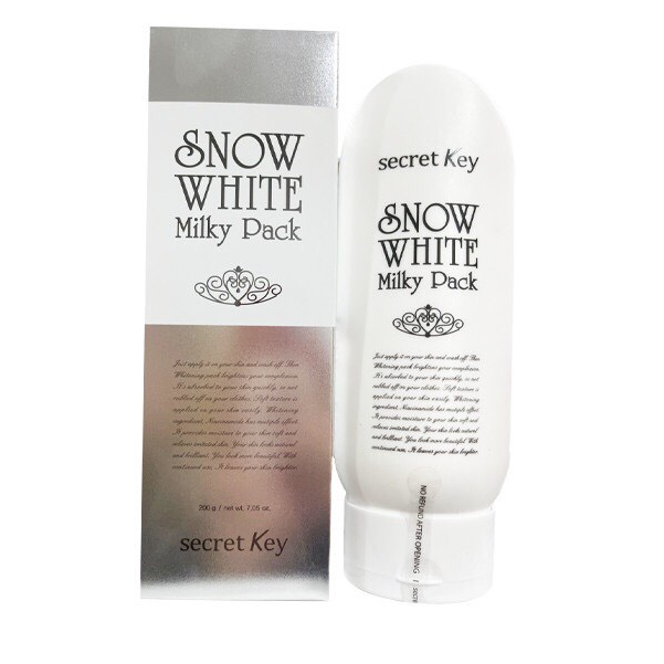 Kem Ủ Trắng Secret Key Snow White Milky Pack (200ml)