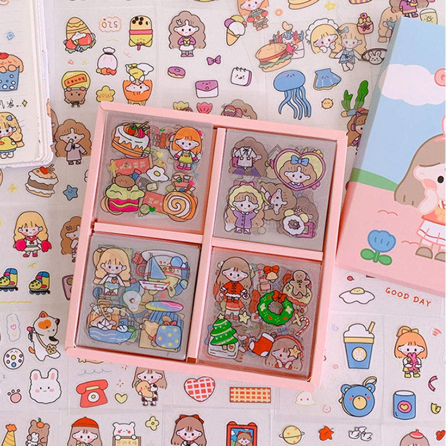 Sticker cute dán vở đồ dùng học tập