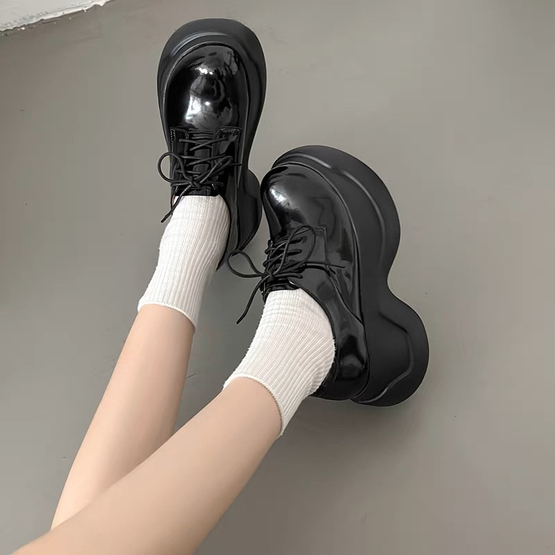 GIÀY OXFORD O81 ĐẾ BÁNH MÌ 7.5CM PHONG CÁCH ANH QUỐC